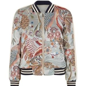 Maje Boyan Satin Bomber